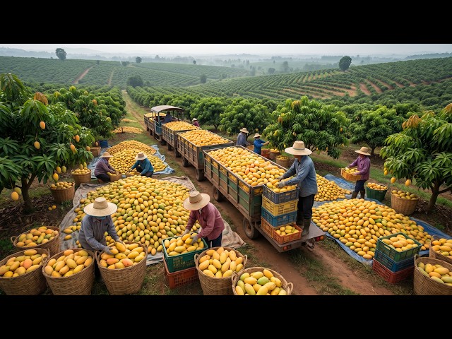How It’s Made : The $100 Thai Mango You’ve Never Seen  Traditional Agriculture ASMR
