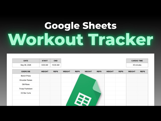 How to Make a Printable Workout Tracker in Google Sheets