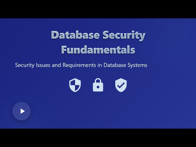 🔐 Database Security Fundamentals for Beginners: Protect Your Data!
