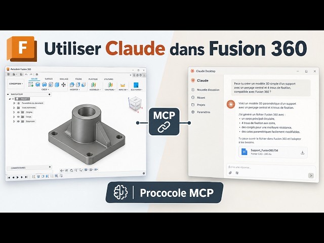 Controlling Fusion 360 with Claude AI and the MCP protocol - Bonus: making a gear in Fusion 😀
