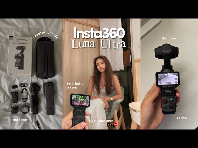 How I Film Alone ⋆˚꩜｡⋆🍒 | Insta360 Luna Ultra Creator Bundle Review + Unboxing