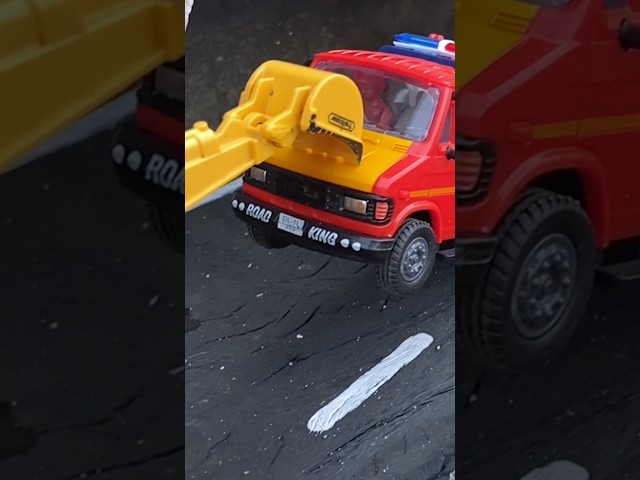 Toy truck rescue video #toys #truckvideo #shorts #diecast