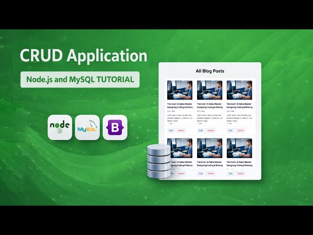 Build a CRUD App with Node.js and MySQL | Step-by-Step Tutorial for Beginners (HTML + Bootstrap)