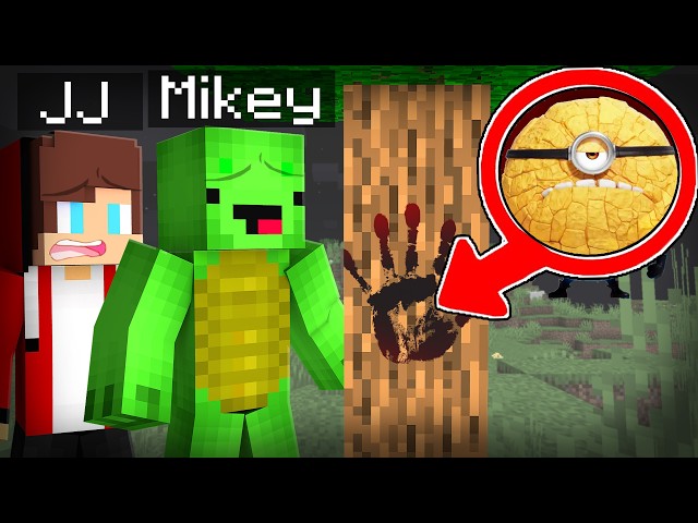 How Mikey and JJ Found the Biggest Footprint Minion Jerry in Minecraft ?! - Maizen