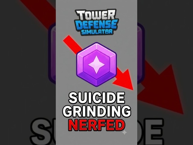 THEY NERFED SUICIDE GRINDING?  #roblox #towerdefense #tds #towerdefensesimulator