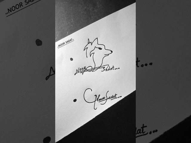 Noor Sadat Name Signature 😍