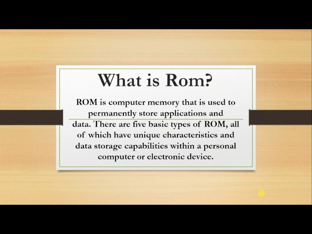what is rom?