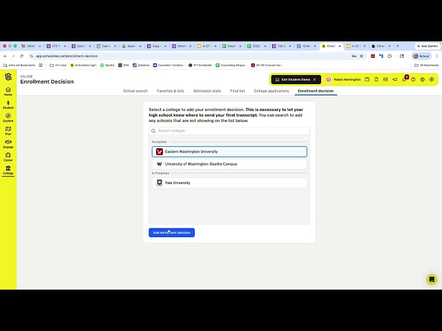 Final Transcript needed for college?  Do this.