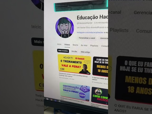 APRENDER H4CKING NO YOUTUBE DE GRAÇA #cybersegurança #hackingforbeginners #hacker