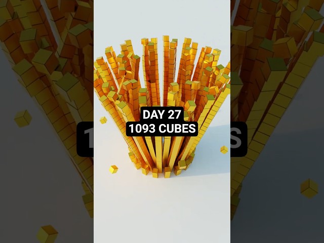 Trying to crash blender using cubes! Day 27