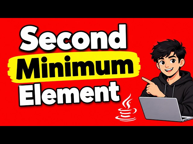 17. find Second Minimum element in an array using java program