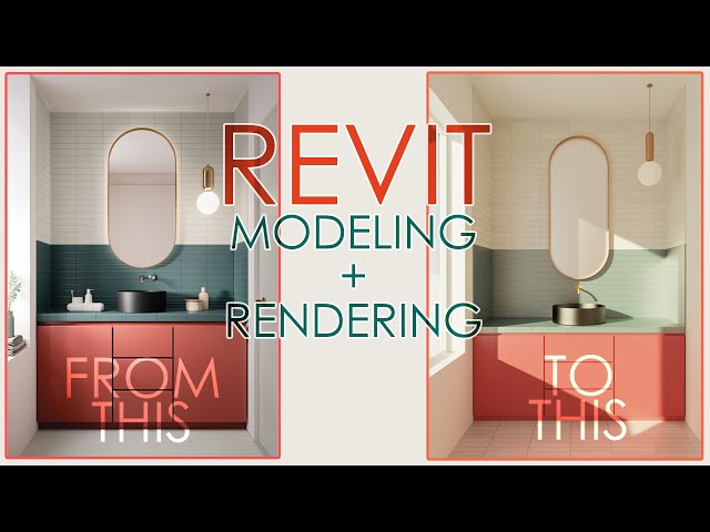 Revit Modeling and Rendering Workflow - Bathroom Interior Design