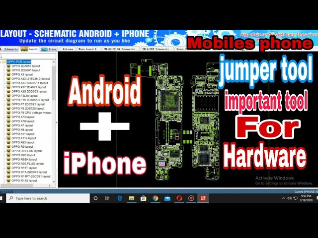 DZKJ Phone Repair Tool | Layout Schematic Android + Iphone | Hardware Jumpering Tool |