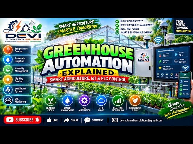 74E.Greenhouse Automation Explained | Smart Agriculture, IoT & PLC Control -English 