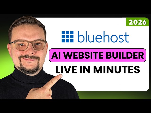 I Built a Full Business Website With One AI Prompt - Bluehost Tutorial (2026)