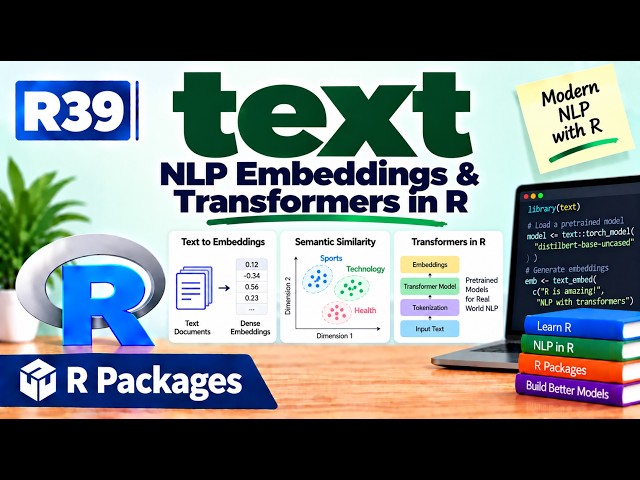 R39 | text — NLP Embeddings & Transformers in R | R Packages | Uplatz