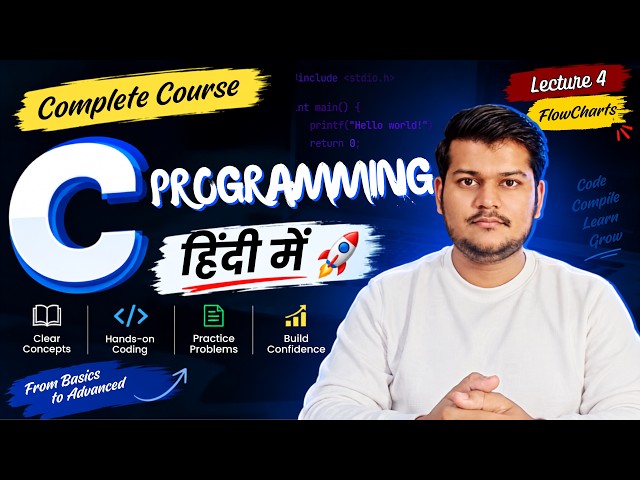 Flowchart | Complete C Programming Course | Lecture 4