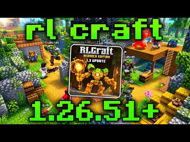 RLCraft 1.3 for MCPE/Bedrock | (1.26.51+!)