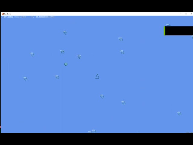 Space Game bouncing rocks