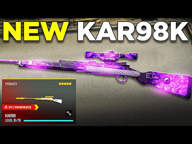 new KAR98 is *BROKEN* in WARZONE 3! 😍 (Best Kar98k Class Setup) - MW3