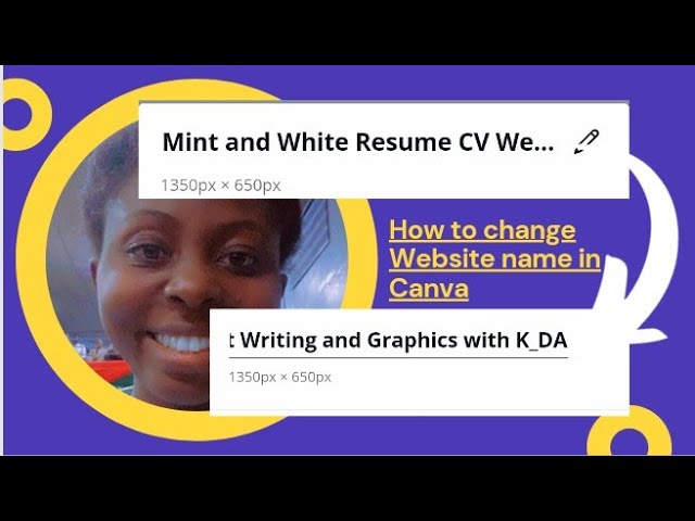 How to Change Website Name in #Canva