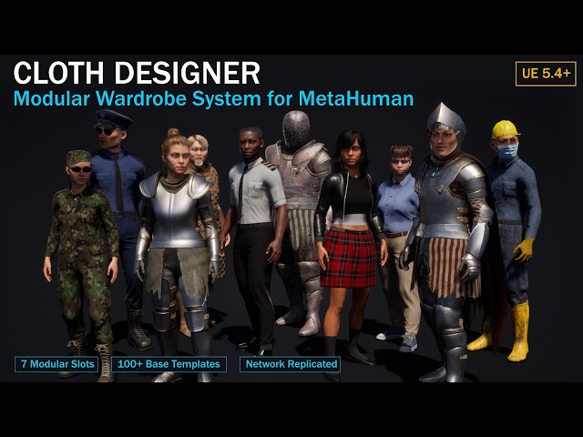 Cloth Designer for MetaHuman, Unreal Engine 5