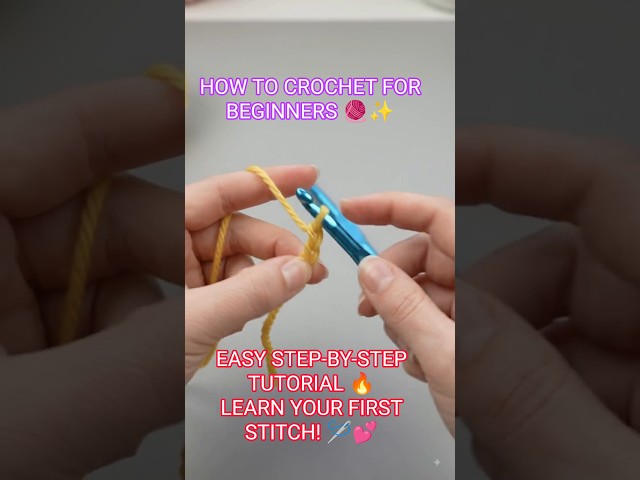 How to Crochet for Beginners 🧶✨ | Easy Step-by-Step Tutorial #Shorts
