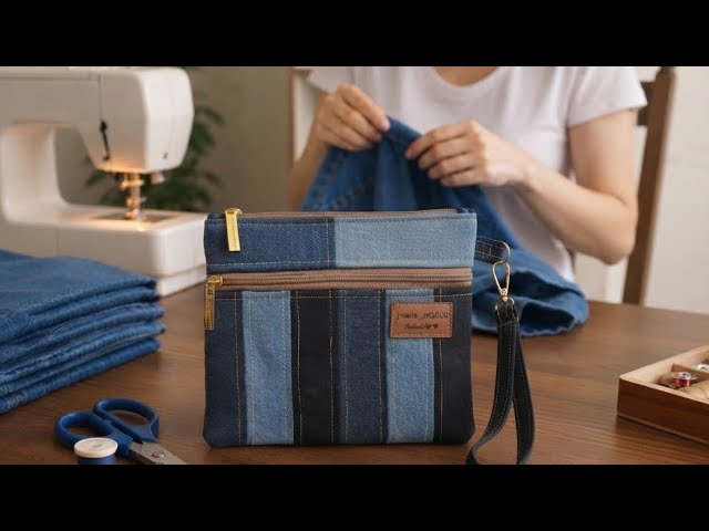 From Trash to Trend: How Old Jeans Become a Luxury handbag ✂️✂️