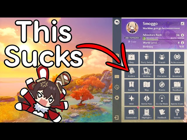 Why Genshin's UI sucks...