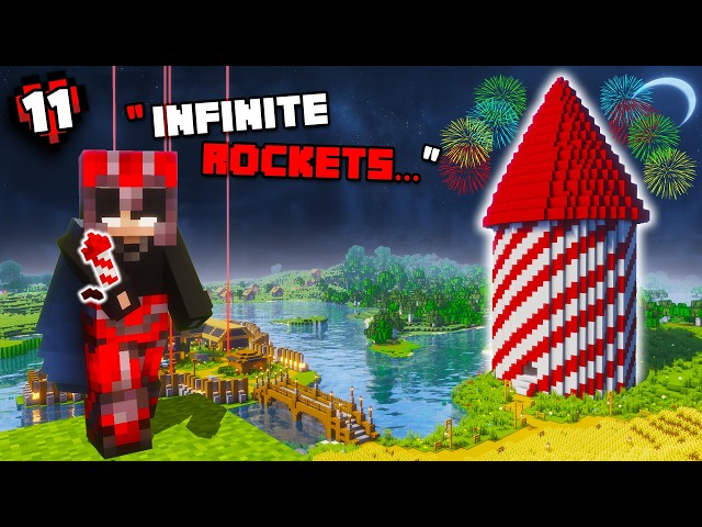 I Built an INSANE ROCKET FACTORY in Minecraft Hardcore