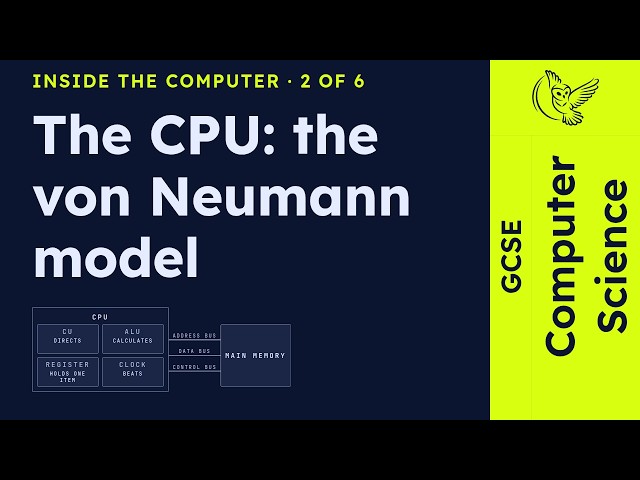 GCSE Computer Science - The CPU and the von Neumann model | Inside the computer 2/6 (2026/27 exams)