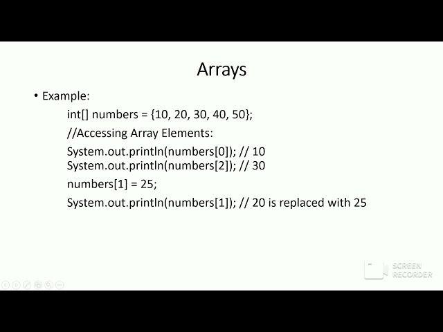 Arrays in Java