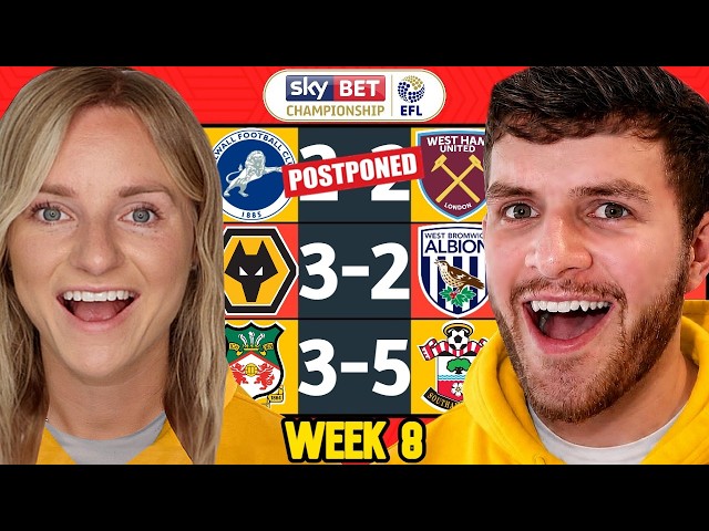 CHAMPIONSHIP WEEK 8 PREDICTIONS