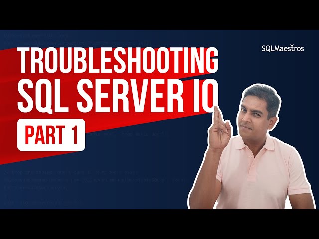 Troubleshooting SQL Server IO Performance/Bottleneck - Part 1 (sys.dm_io_virtual_file_stats) by Amit