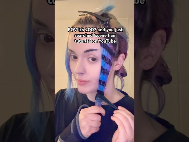 Scene Hair Tutorial :3 👾🦖#scenehair #hairtutorial #hairtransformation #haircolor #hairdye