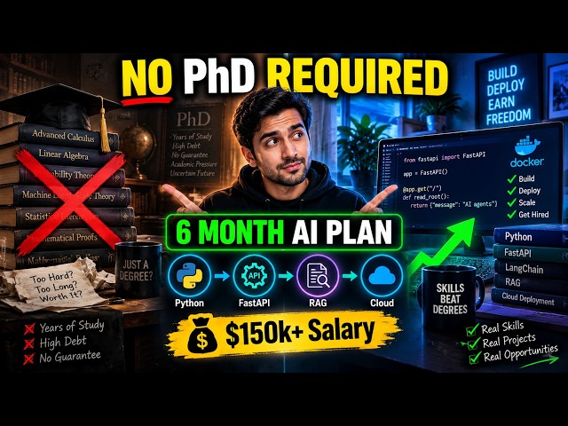 Become an AI Engineer in 6 Months (No Degree Required)