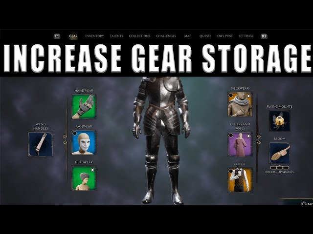 Hogwarts Legacy How To Increase Gear Slots Storage