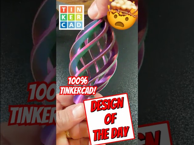 Twisted Tinkercad Ornaments A New Tutorial is coming soon! 💯🔥