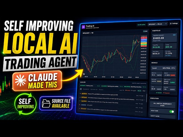 How to Create a Local AI Trading Agent using Claude | Ollama local LLM | Source File Available