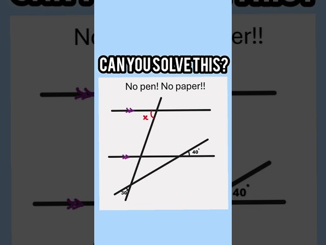 Can you solve this before the time runs out? #YouTubeShorts#Shorts#Reels#TikTokMath#EducationalShort
