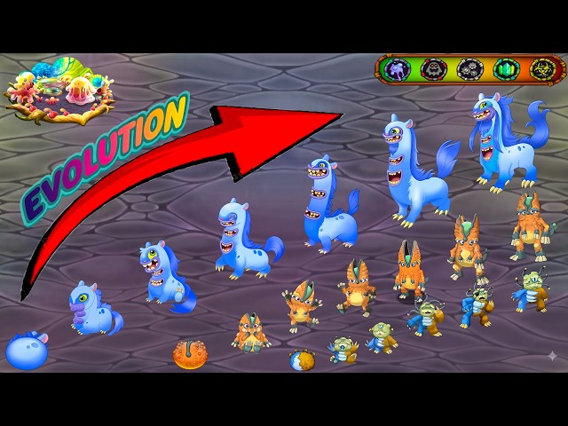 The complete development of Ethereal Workshop – full song wawe 1-7 || My Singing Monsters