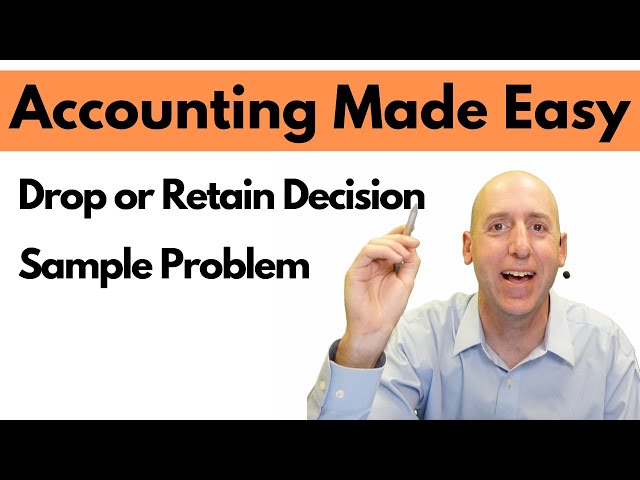 MA51 - Drop or Retain a Segment - Sample Problem