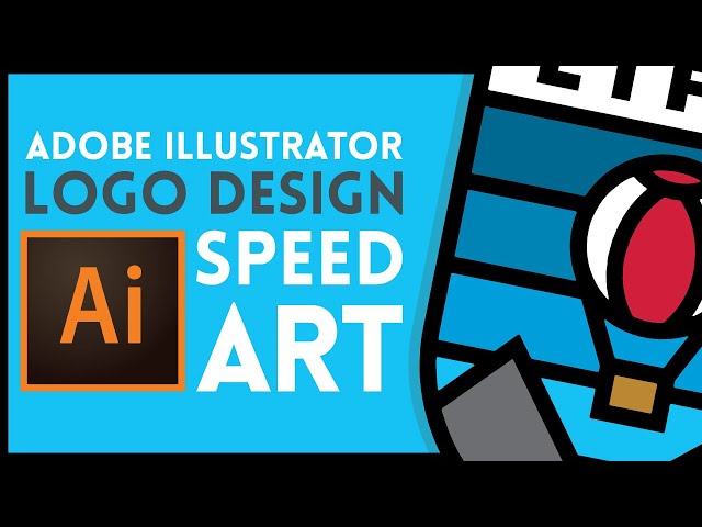 Lift Hot Air Balloon Adobe Illustrator Logo Design Speed Art - Daily Logo Challenge Day 2