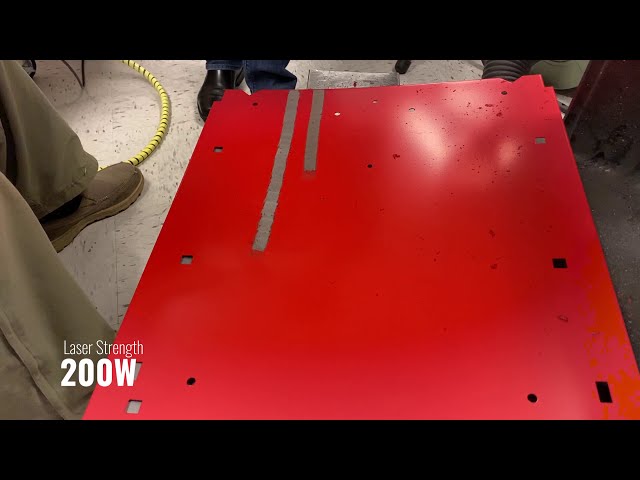 Removing Paint with a 50W, 100W and 200W Handheld Lasers