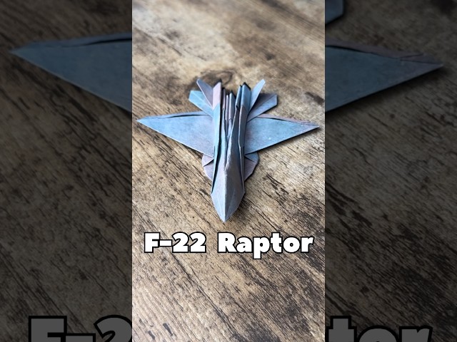 F-22 Raptor Fighter Jet Origami Tutorial | How to Make Cool Fighter Jet From Paper Step By Step