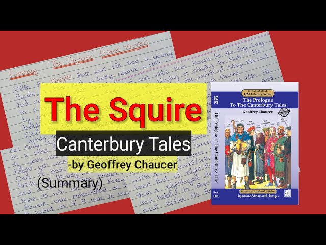 The Squire (Character) | Canterbury Tales | @englishstudynotes4515