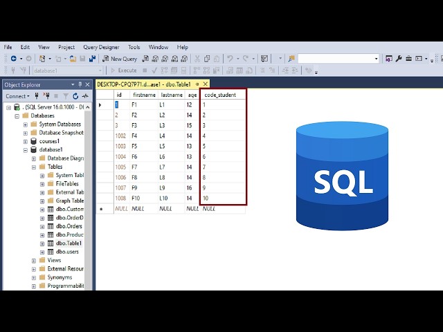 SQL Server Tutorial | Add Integer Column & Fill It with Sequence Numbers (Step-by-Step)
