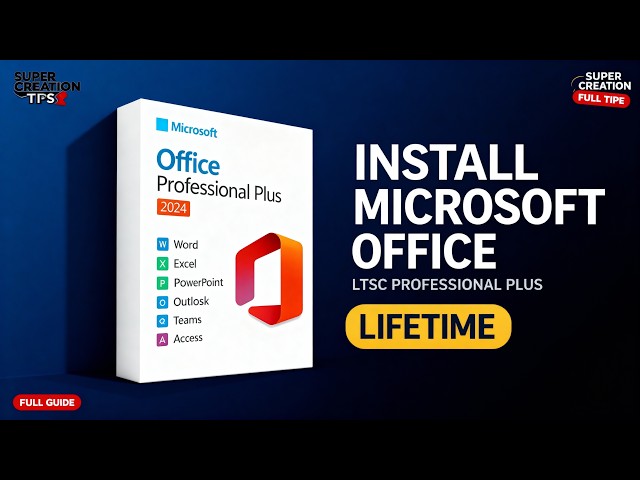 ✅ How to Install Microsoft Office LTSC Professional Plus 2024 | Full Step-by-Step Guide 💻