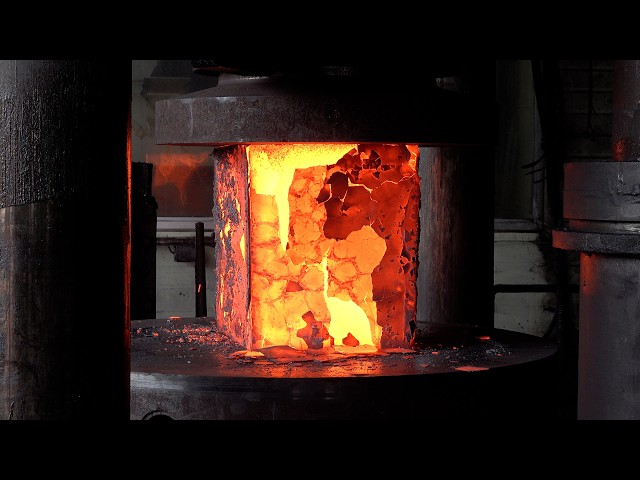 Amazing Korean Factory Forging 800kg Ball Bearings from Solid Steel Blooms