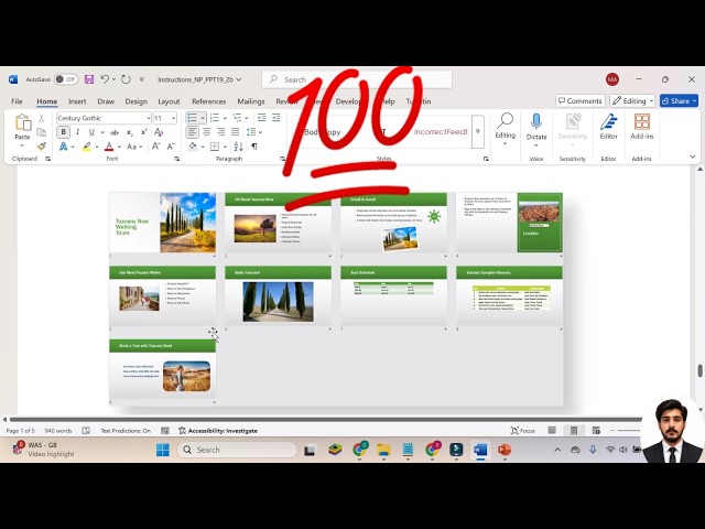 New Perspectives PowerPoint 365/2021 | Module 2: SAM Project 1b #TuscanyNow #powerpointmodule2